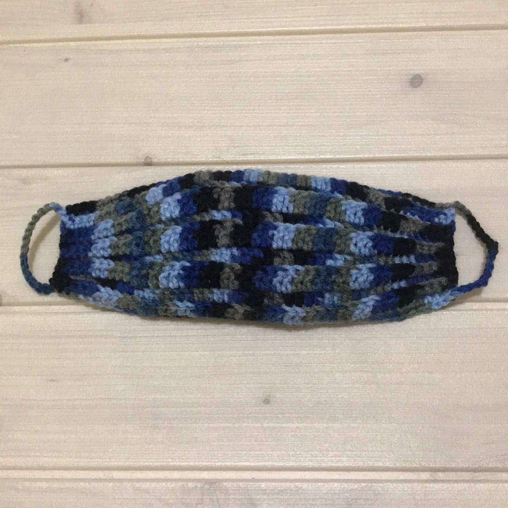 Crochet yarn face mask women’s new yarn & fabric